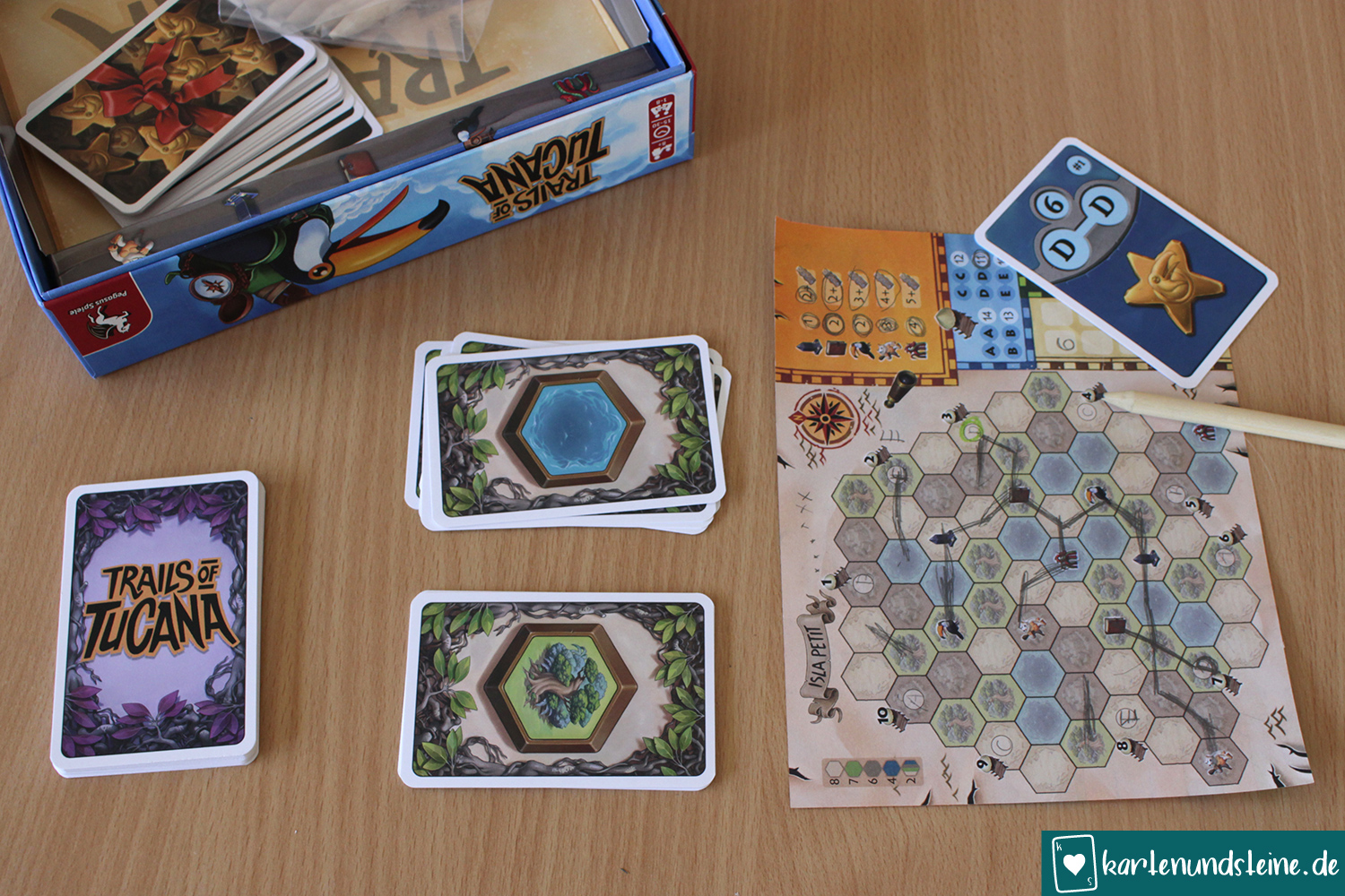 Flip&Write Spiel Trails of Tucana