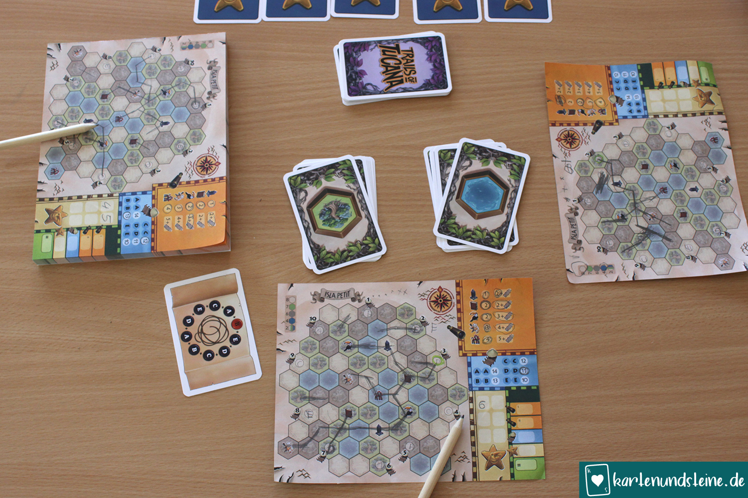 Flip&Write Spiel Trails of Tucana